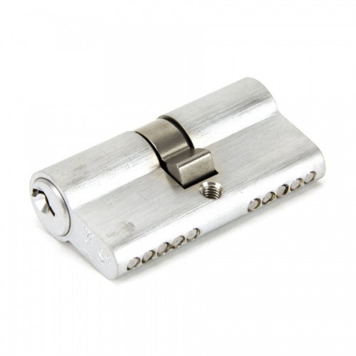 Satin Chrome 30/30 5pin Euro Cylinder KA